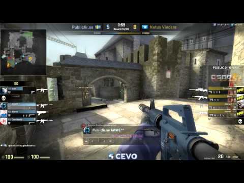 Publiclir.se vs Natus Vincere Game 1 (CEVO-P CS:GO Season 7) - Metuz & Rizc