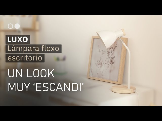 Vídeo relacionado con BEL AIR HOME - Lámpara Flexo de Escritorio TEACHER - Diseño Moderno de Madera y Metal - Cuello Articulable - Ideal para Oficinas y Escritorios - Cabeza de 12 cm - Altura 47 cm, Negro, Madera