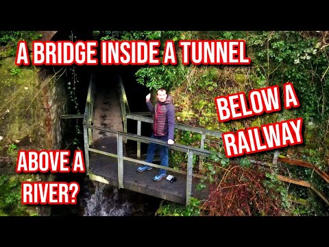 Lo strano ponte nascosto all'interno di questo tunnel ferroviario
