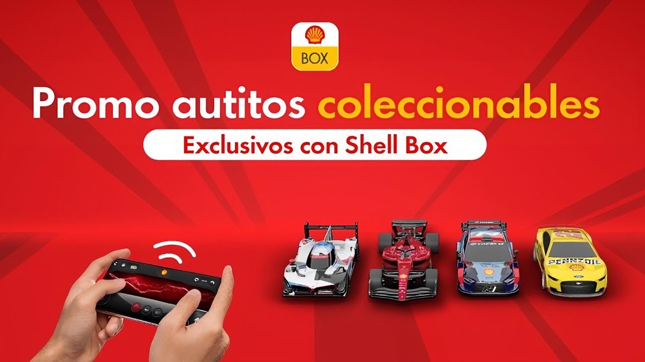 Shell Box Promo Autitos Coleccionables
