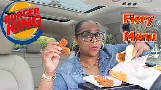 TRYING THE BK FIERY FRIED CHICKEN FOR THE FIRST TIME + FROZEN COTTON CANDY CLOUD !!
