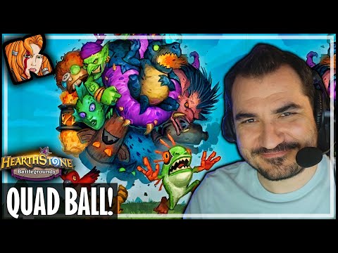 QUAD AMALGAM IS SO BROKEN! - Hearthstone Battlegrounds