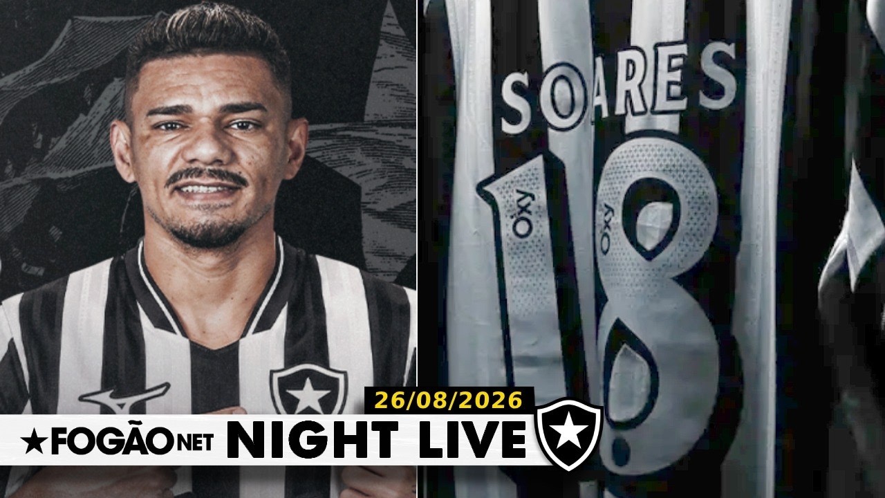 NIGHT LIVE | Botafogo anuncia Tiquinho Soares e vai apresentá-lo nesta quinta-feira