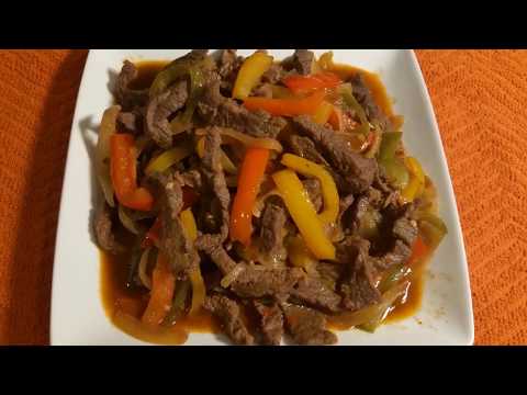 Como Hacer Carne De Res Con Pimiento | Carne Se Res En Su Jugo Con Pimientos y Cebolla Receta Facil