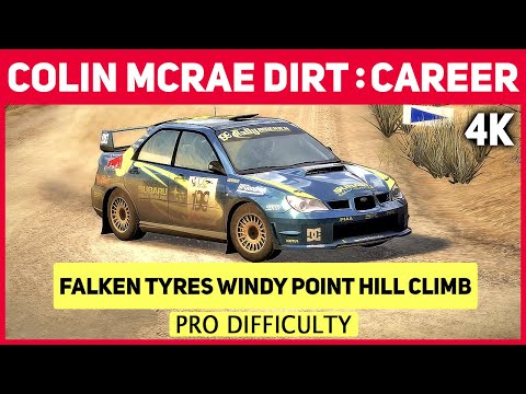 Colin McRae DiRT in 4K - Career - #15 Falken Tyres Windy Point Hill Climb - Pro Difficulty