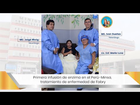 Primera infusión de enzima en el Perú - Minsa, tratamiento de enfermedad de Fabry, video de YouTube