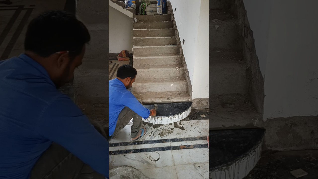 If the first step of the stairs is high then #construction #tiles #room