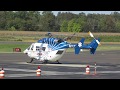 PENNSTAR BK 117 Helicopter Engine Start Up Departure At Wing S Field LOM