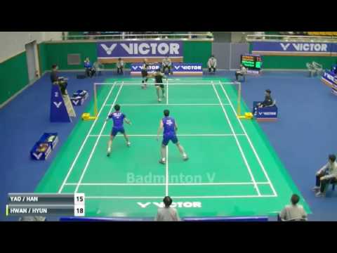 Badminton KoreaMaster 2016   KIM Jae Hwan KO Sung Hyun vs LU Ching Yao YANG Po Han