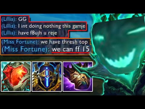 Team had a MELTDOWN After I Locked Thresh Top