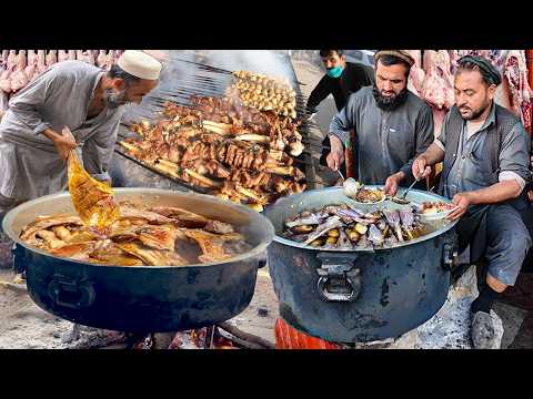 AFGHAN MEAT HEAVEN! FAMOUS KABUL MUTTON ROSH RECIPE | AFGHANI STREET FOOD IN PESHAWAR 