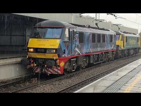 0Z90 1126 Basford Hall Yd (Fl) - Basford Hall Yard (Fl) - 90021 & 90042 arrive in to Stafford - 2/3