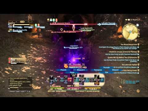 FFXIV:A realm reborn black mage quest lv45 2.1