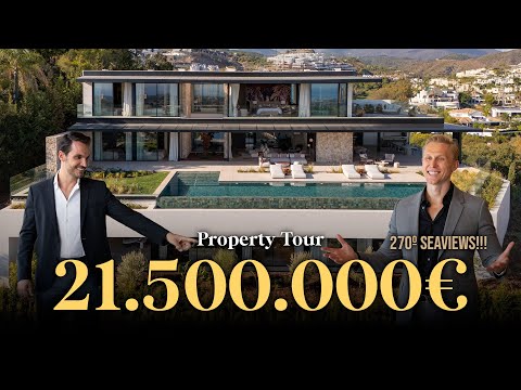 €21,500,000 Modern Villa Tour | Architectural Masterpiece in Marbella