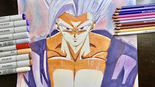 【ドラゴンボール】悟飯 ビースト 描いてみた | Drawing Gohan Beast | Dragonball | Copic