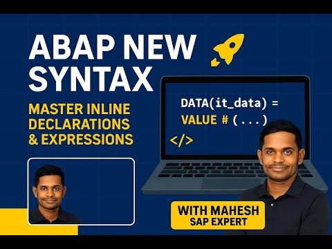 08 - ABAP on HANA 🚀 New Syntax Masterclass - Conversion ALPHA IN/OUT