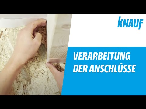 Knauf Spachtel - Verarbeitung der Anschlüsse