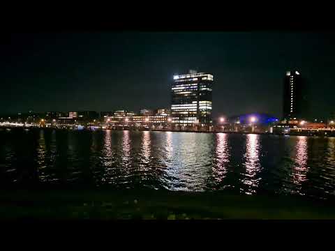 A peaceful night walk in Amsterdam North / Noord (Buitendraaierij, Noordwal)