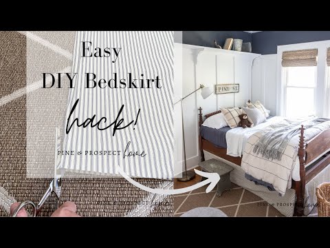 YouTube video about: How to keep bed skirt in place?