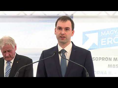 Lerakták az  M85-ös autóút Csorna és Sopron közötti szakaszának alapkövét