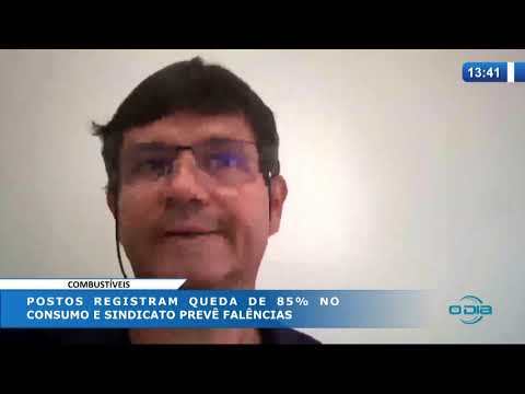 O DIA NEWS 21 04 20  Postos de combustiÌveis registram queda de 85% no consumo