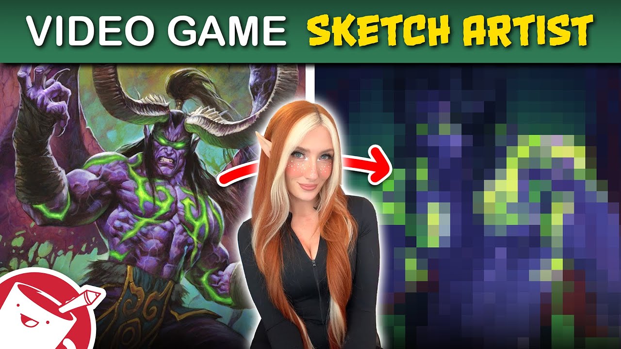 Drawing Video Game Characters Based on Description (ft. Voxy)