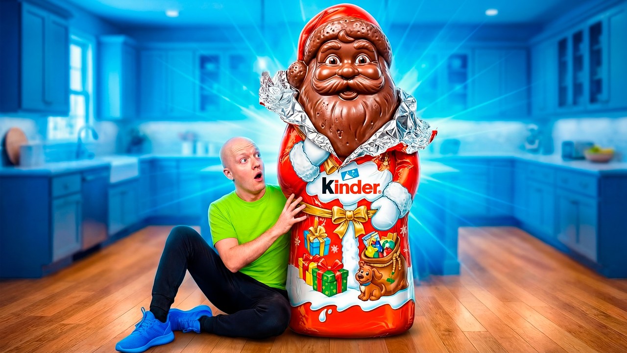 УВЕЛИЧИЛИ КИНДЕР ДЕДА МОРОЗА В 100 РАЗ.