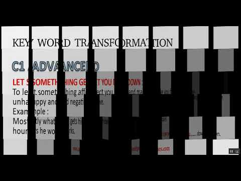 C1 Advanced - Key Word transformation exercise #3
