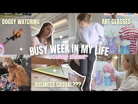 A BUSY COLLEGE WEEK📚*ART EDUCATION MAJOR* art projects, presentations & more