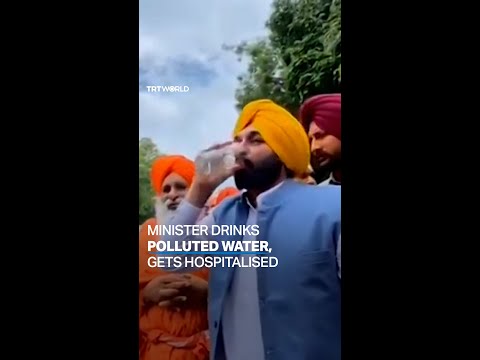 Indian minister falls sick after drinking polluted water