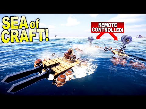 This Game Let Me Deploy Remote Controlled Battle Boats! - Sea of Craft