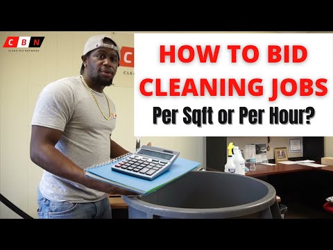 How To Bid Cleaning Jobs Per Hour Or Per Sqft