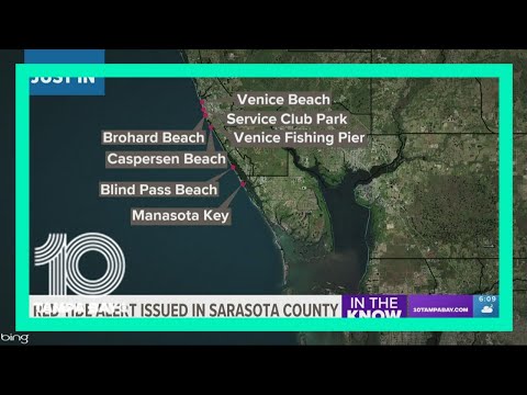 Sarasota County issues red tide warning for 7 beaches