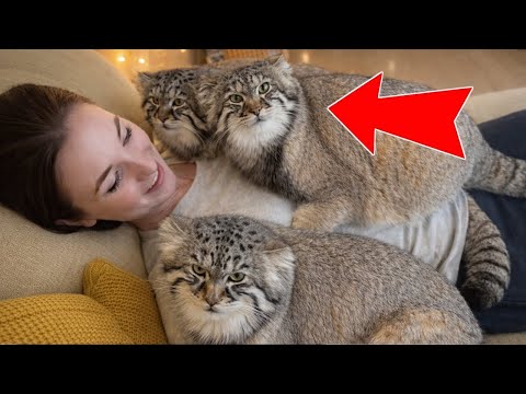 Die Rettung von 3 Manul-Kätzchen: Eine 5-monatige Reise. Kann man Manul-Katzen zu Hause halten? D...