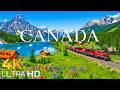 Canada 4K 🌿 Majestic Mountains, Crystal Lakes & Endless Wilderness | Relaxing Nature Film