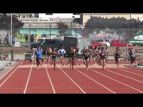 Girls 100m H2, CIF OAL Championships Day 1