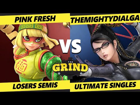 The Grind 154 Losers Semis - Pink Fresh (Min Min) Vs. TheMightyDialga (Bayo) Smash Ultimate - SSBU