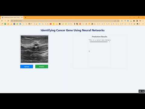 Gene Based Classification CNN Flask App in Python Projects