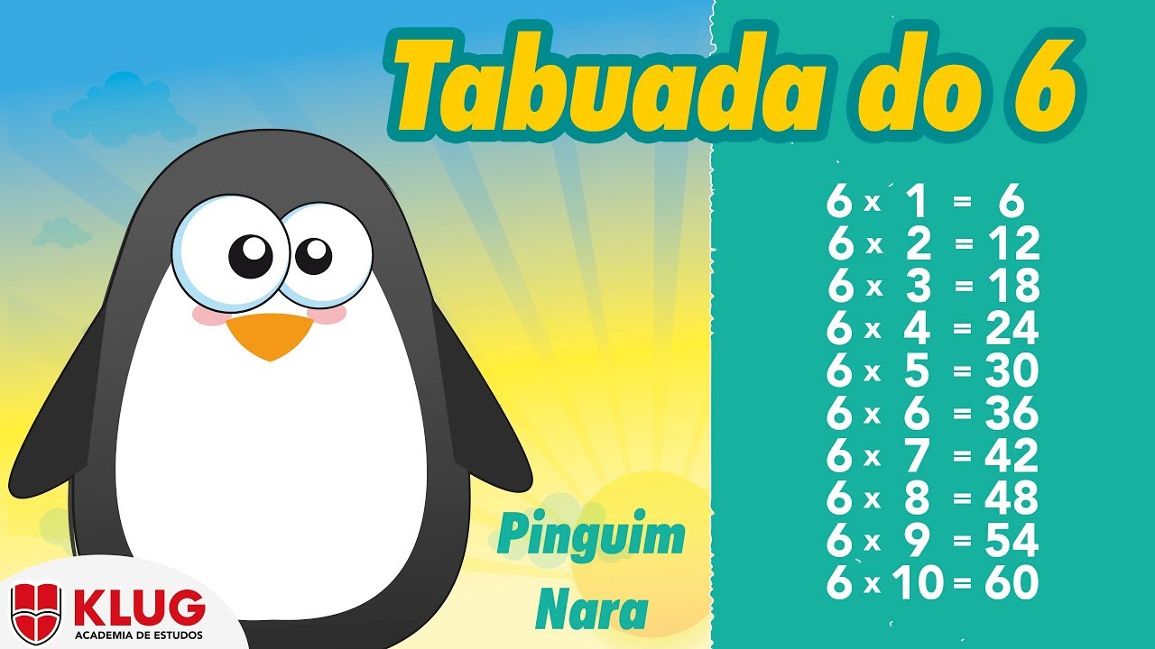 Karaokê da Tabuada do 6 - Pinguim Nara