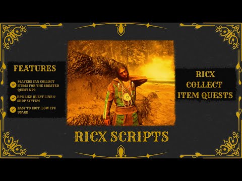 RedM Script - RicX Collect Item Quests 2.0 - RedEM:RP/RSG/QBR/QR/VORP Script