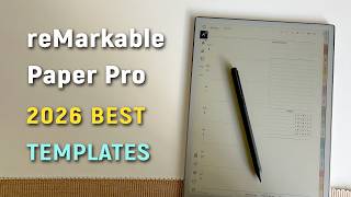 reMarkable Paper Pro Planner Templates, reMarkable 2 Template