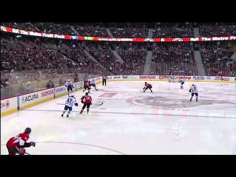 Darryl Boyce 1st NHL Goal - Leafs 4 vs Sens 0 - Jan 1st 2011 (HD)