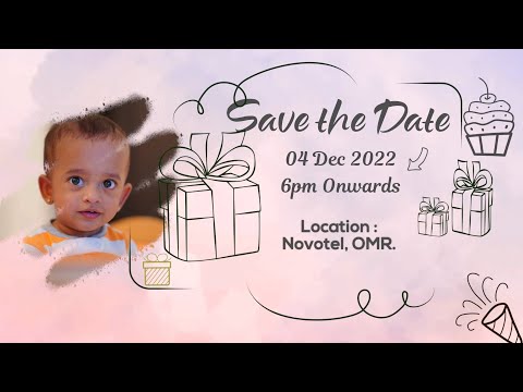 Prithiv Turns 1 — Save the Date Milestone Film