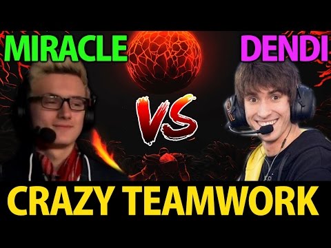 Miracle- vs Dendi [Dota2] Liquid vs Navi 2 Games- Crazy Teamwork