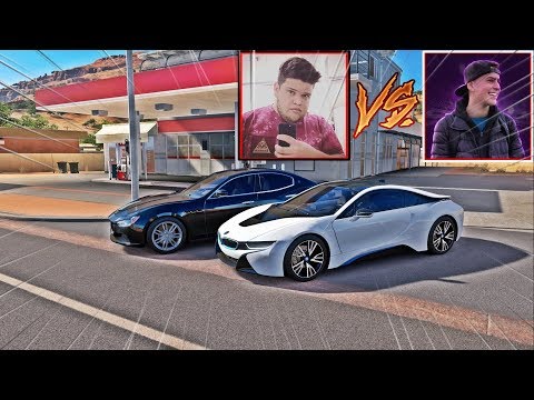 BMW I8 DO JON VLOGS VS MASERATI GHIBLI DO EDUKOF - FORZA HORIZON 3