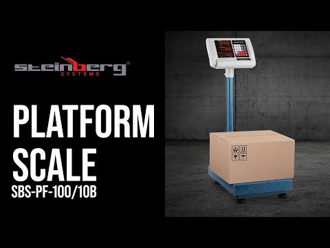 video - Factory second Platform Scale - 100 kg / 0.01 kg - 40 x 30 cm - foldable - LED