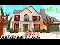 20k Bloxburg CHRISTMAS Family House Build: 2 Story Exterior Tutorial