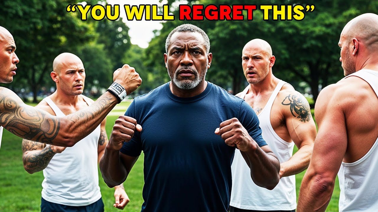 Racist Gang Targets Black Man, They Run In Fear When The Find Out His True Identity