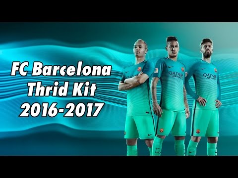 Official Nike FC Barcelona Thrid Kit 2016-2017