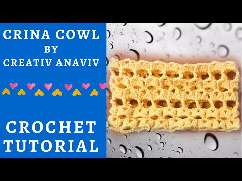 Crochet Tutorial Crina Cowl